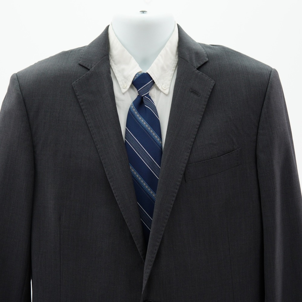 DAMAGED Brooks Brothers Explored‎ Regent Fit Wool Gray Blazer 38R Tagged 42L